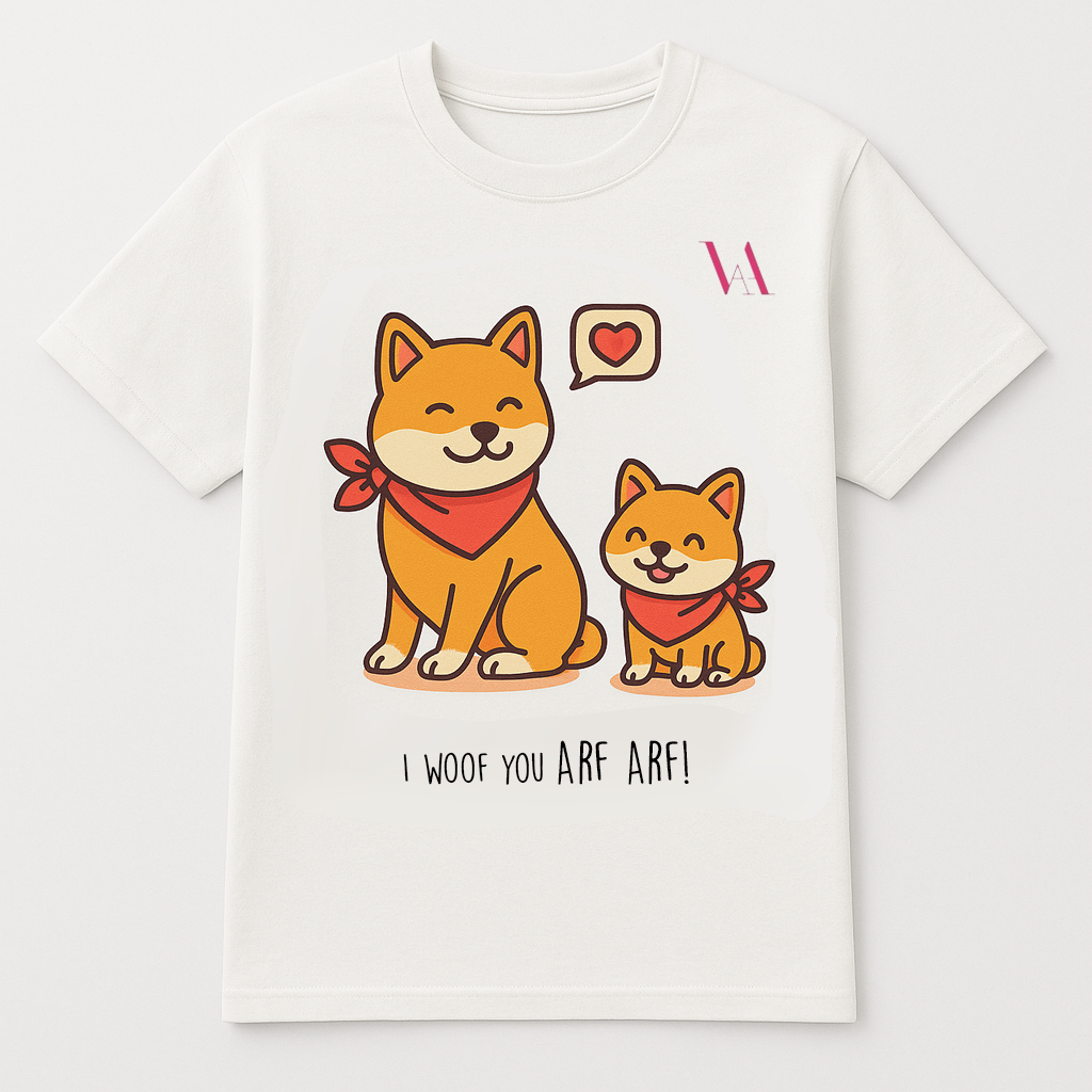 Dog & Puppy T-Shirt for Mom