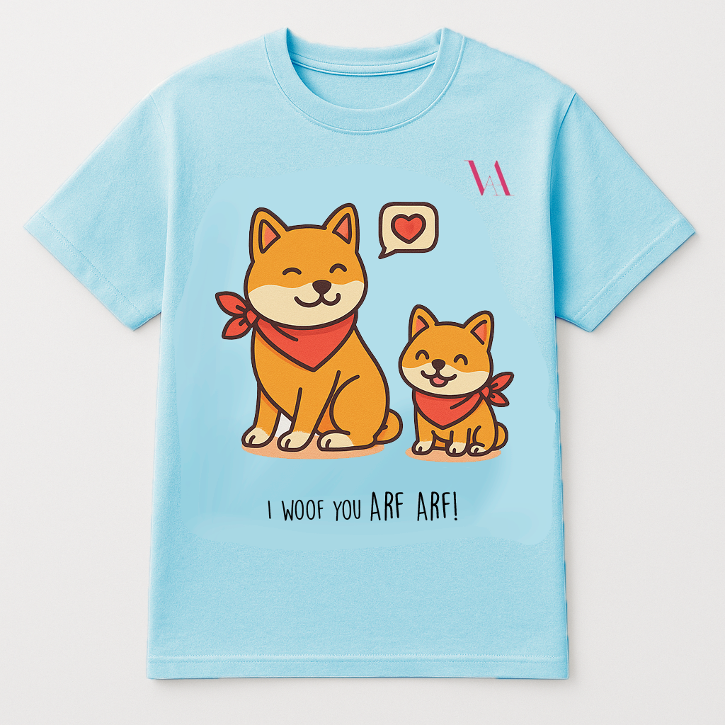 Dog & Puppy T-Shirt for Mom