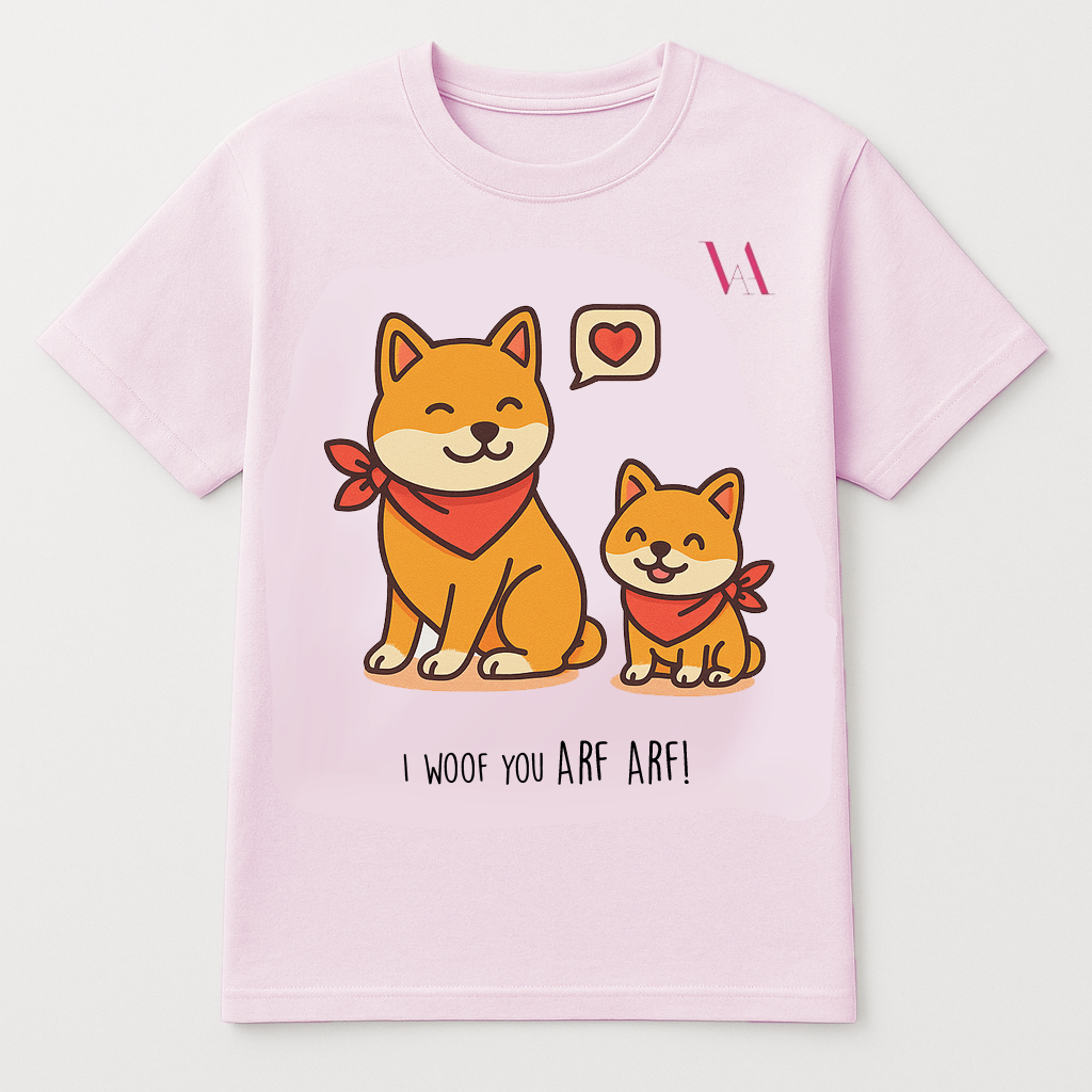 Dog & Puppy T-Shirt for Mom